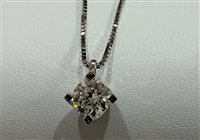 Collana Miluna Donna in Oro bianco Diamante 0.5 Ct CLD5065-050C - CLD5065-050C
